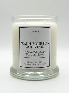 Peach Bourbon Cocktail Soy Candle