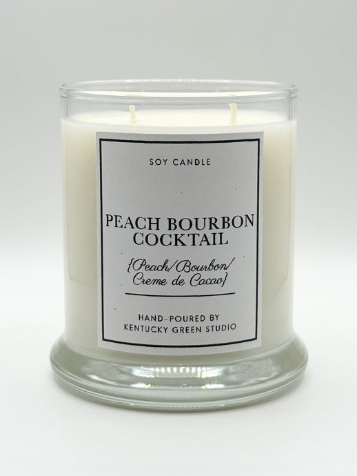 Peach Bourbon Cocktail Soy Candle